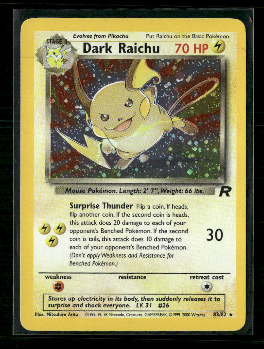 Deck Exclusives Dark Raichu Holo #007/110