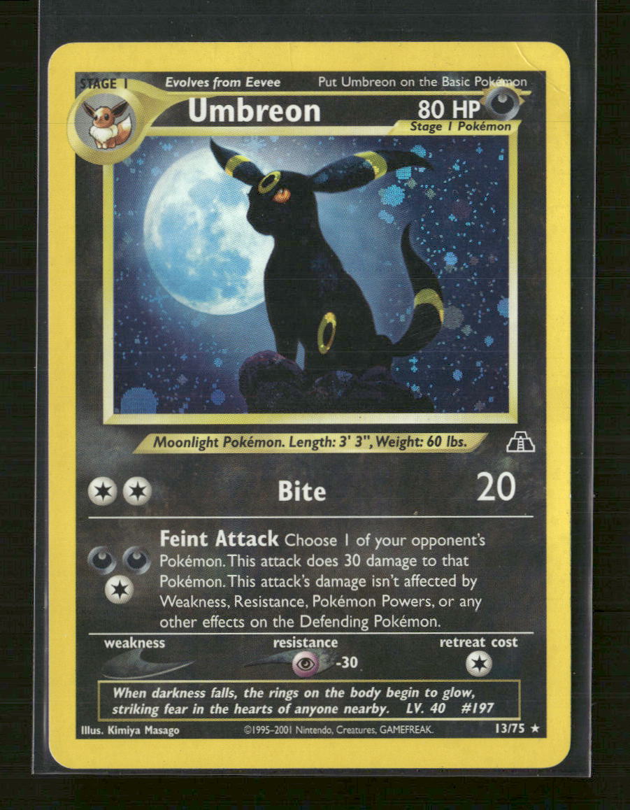 Neo Discovery Umbreon (13) #13/75 Damaged