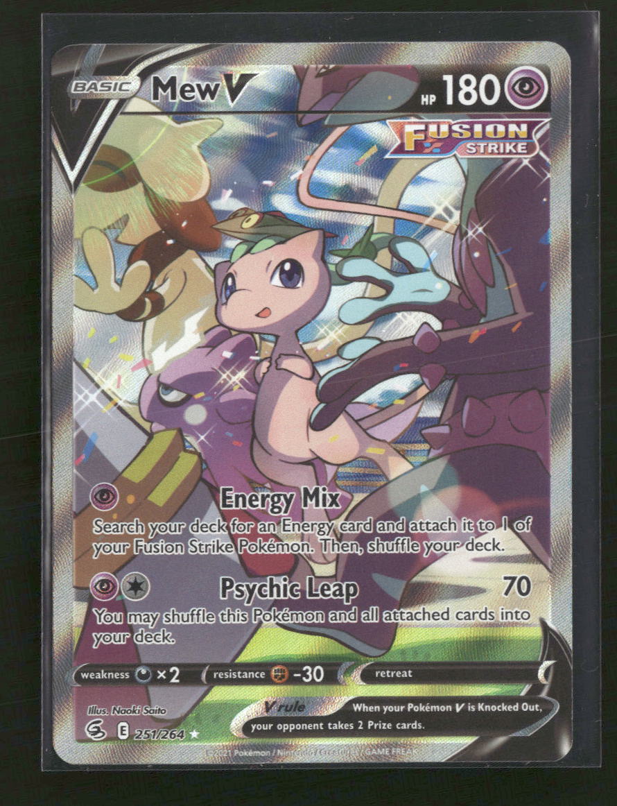 SWSH08: Fusion Strike Mew V (Alternate Full Art) #251/264