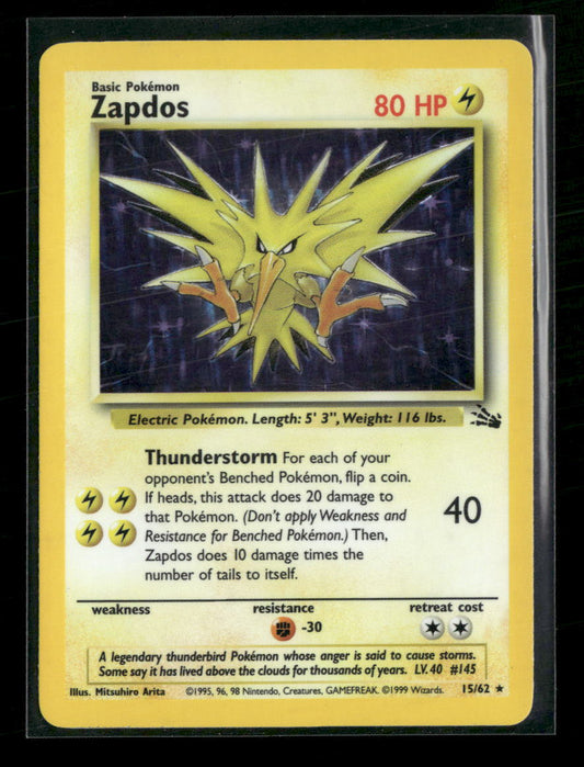 Fossil Zapdos (15) #15/62