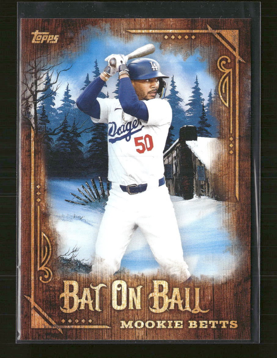 2025 Topps x Bob Ross: The Joy of Baseball Bat On Ball Mookie Betts #BOB-13