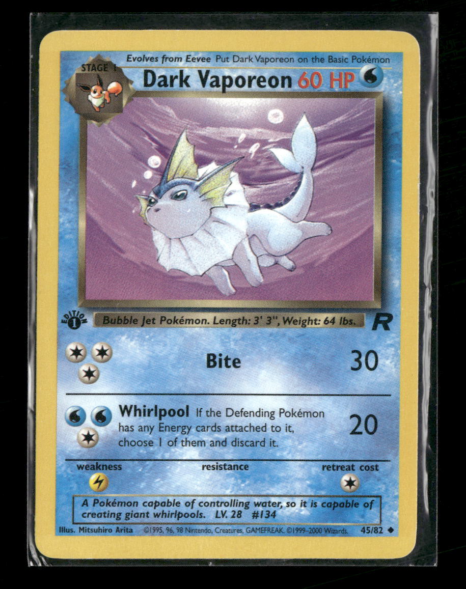 Team Rocket Dark Vaporeon #45/82