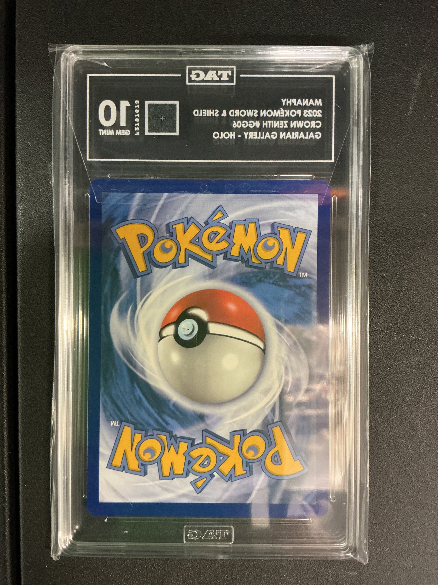 SWSH: Crown Zenith: Galarian Gallery Manaphy 10 TAG #GG06/GG70