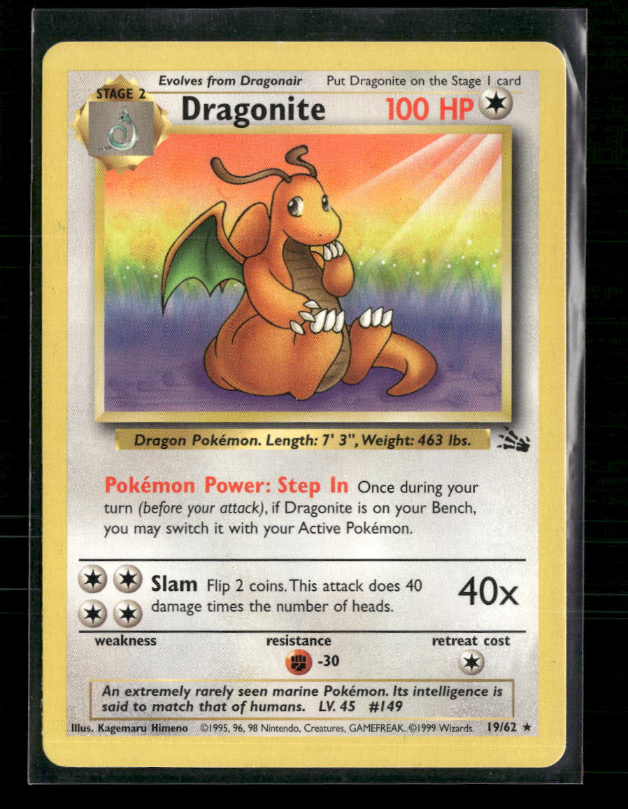 Fossil Dragonite (19) #19/62