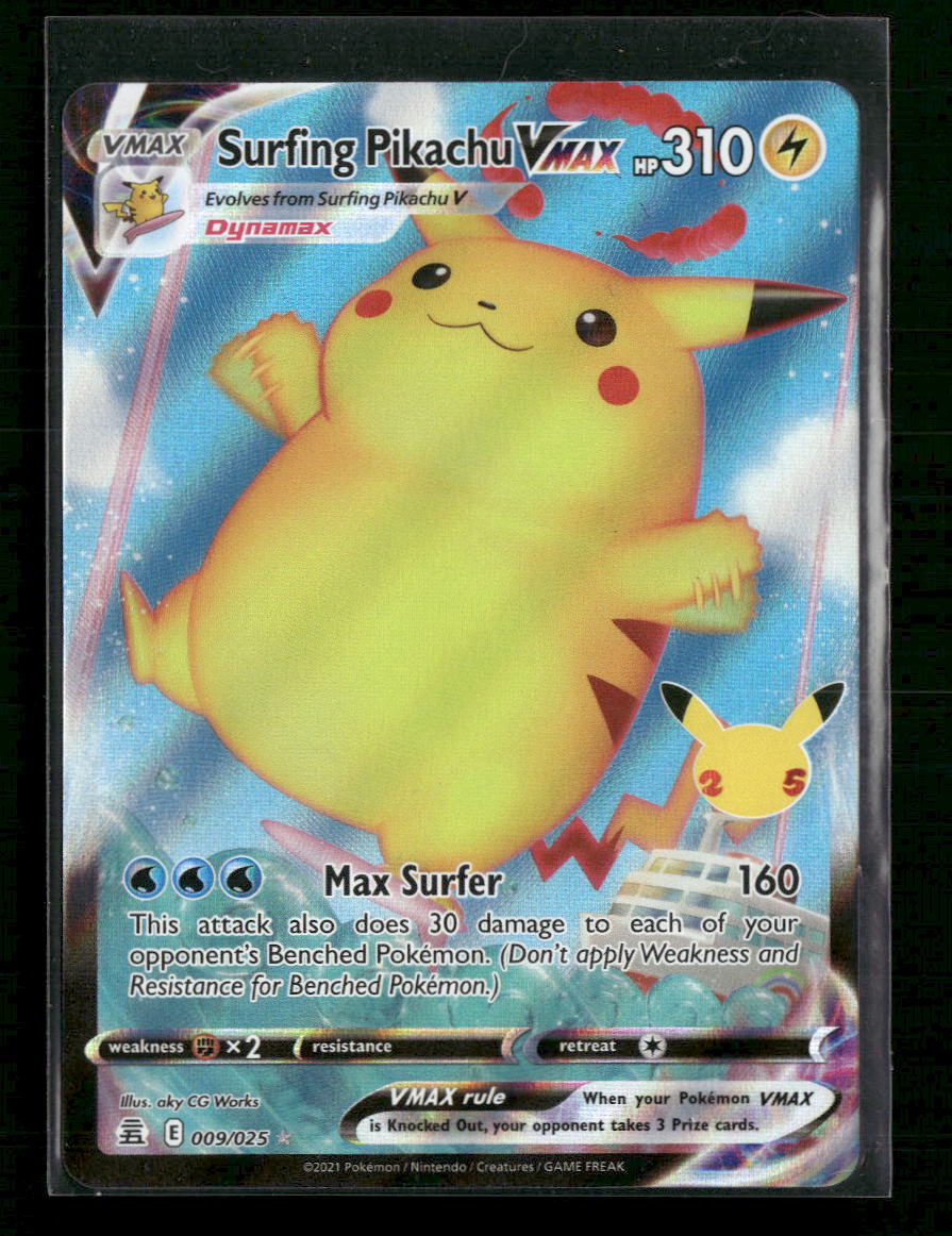 Celebrations Surfing Pikachu VMAX #009/025