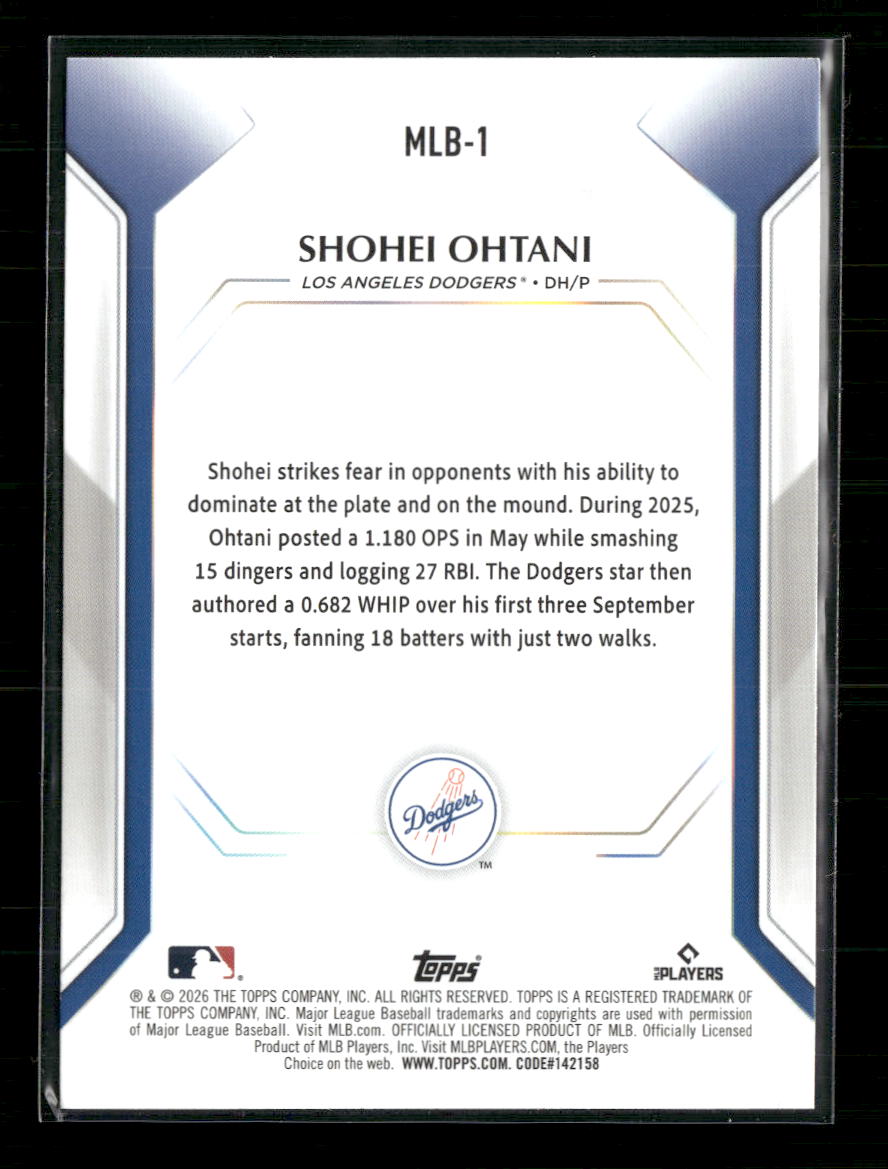 2026 Topps Topps Collector Kit Shohei Ohtani #MLB-1