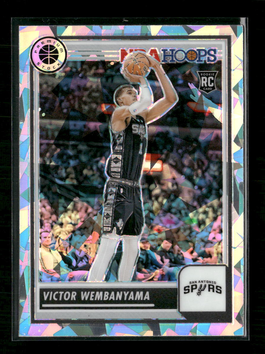 2023-24 Hoops Premium Stock Ice Prizm Victor Wembanyama Rookie #108