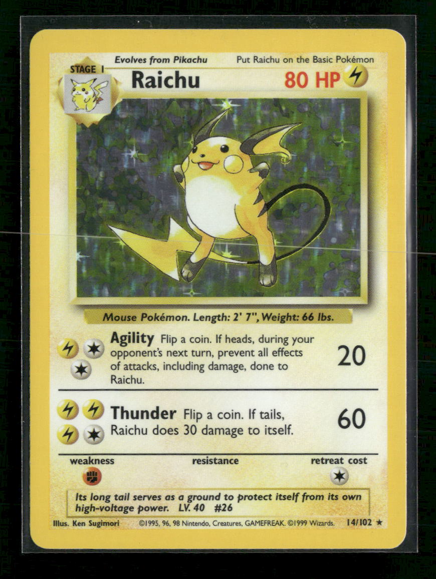 Base Set Raichu #014/102
