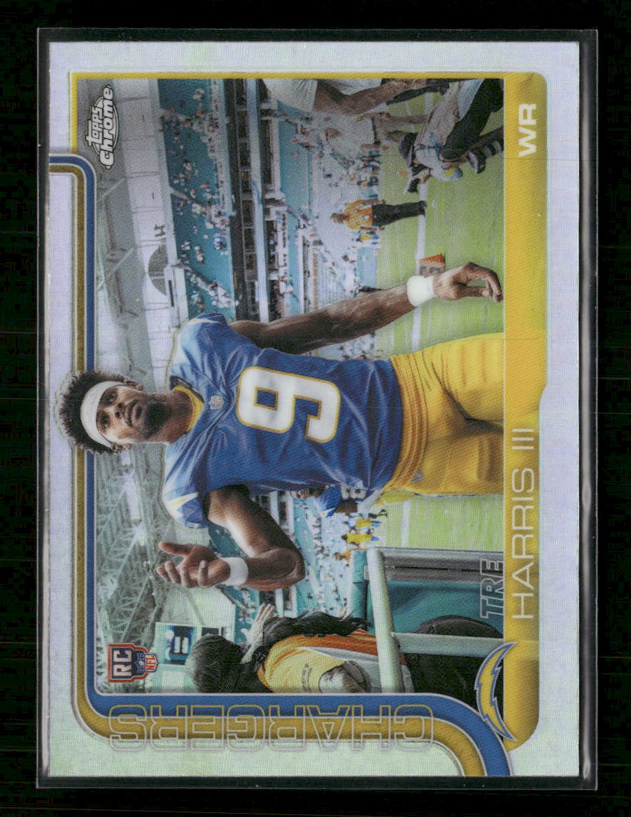 2025 Topps Chrome Football Image Variation Refractor Tre Harris III Rookie #338
