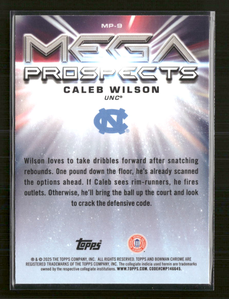 2025-26 Bowman Mega Prospects Mojo Caleb Wilson #MP-9