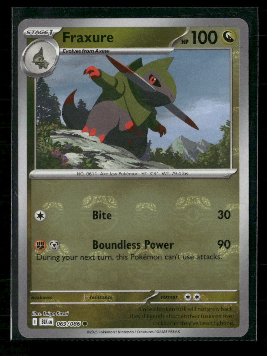 SV: Black Bolt Fraxure (Master Ball Pattern) #069/086