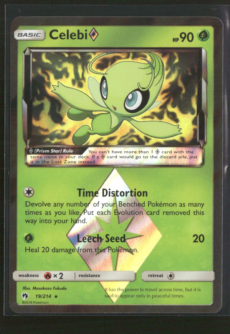 SM - Lost Thunder Celebi Prism Star #19/214