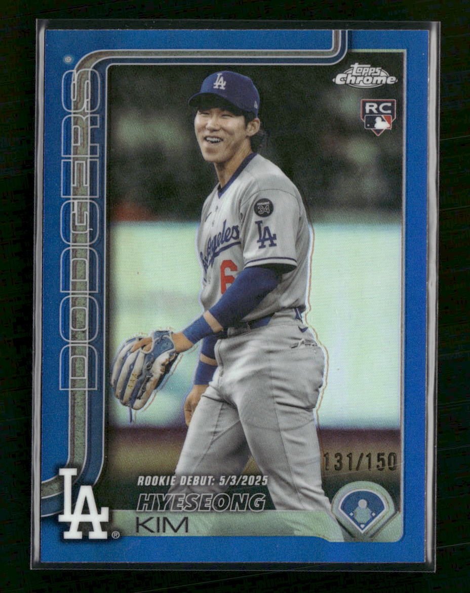 2025 Topps Update Blue Holo Foil Hyeseong Kim #/150 #US312
