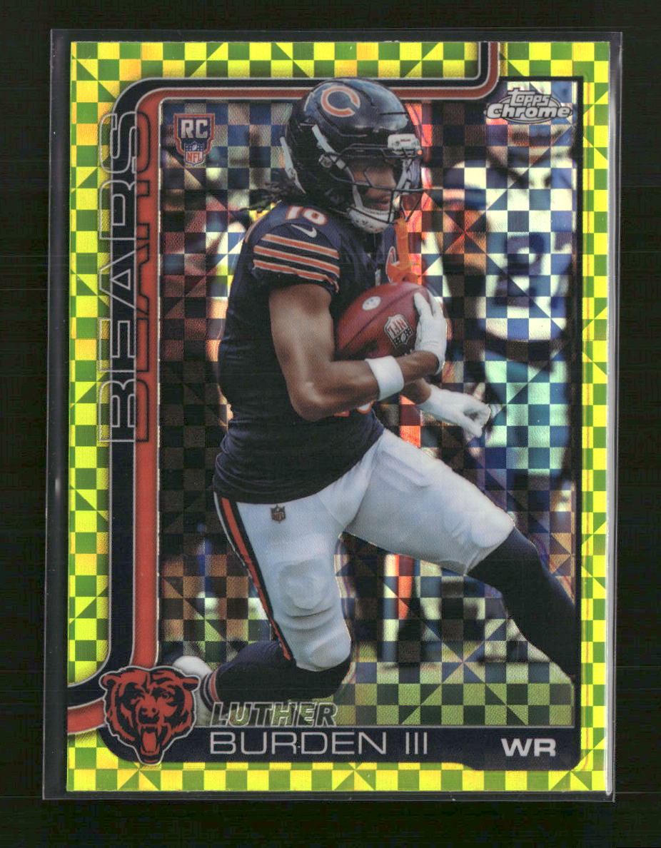 2025 Topps Chrome Lime Green X-Fractor Luther Burden III Rookie #334
