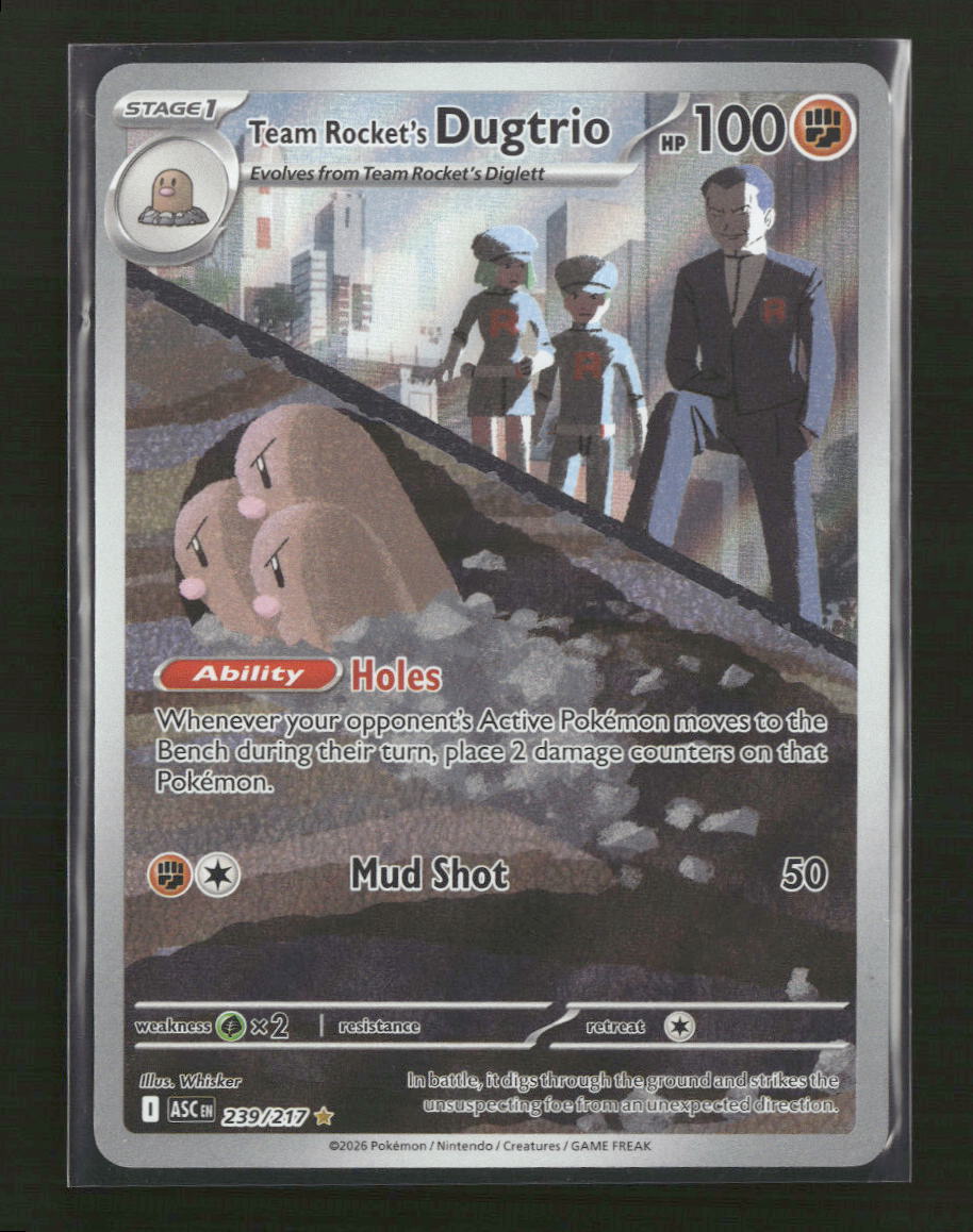 ME: Ascended Heroes Team Rocket's Dugtrio #239/217