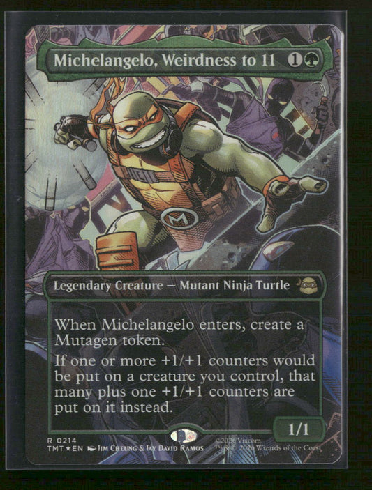Teenage Mutant Ninja Turtles Michelangelo, Weirdness to 11 (Borderless) #214
