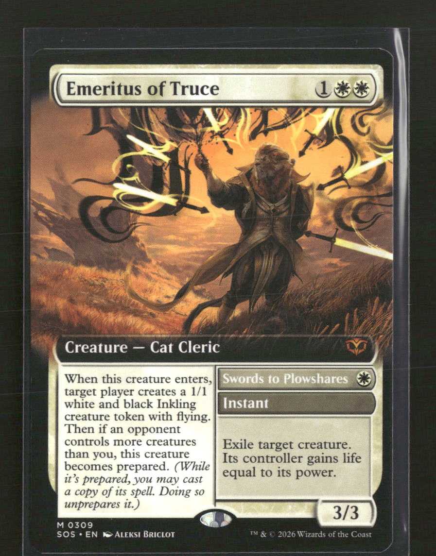 Secrets of Strixhaven Emeritus of Truce (Extended Art) #309