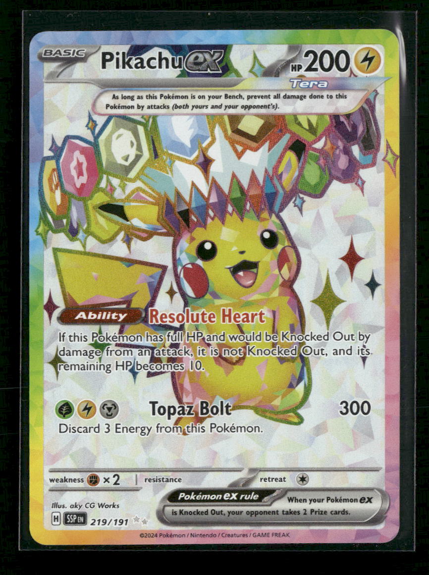 SV08: Surging Sparks Pikachu ex #219/191