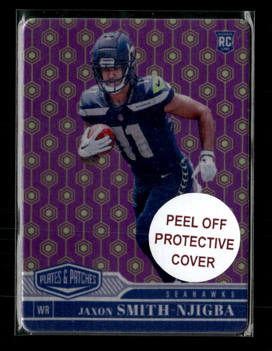 2023 Panini Plates & Patches Metal Vector Jaxon Smith-Njigba Rookie #/35 #165