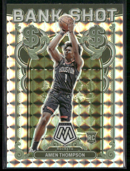 2023-24 Panini Mosaic #6 Amen Thompson Bank Shot Mosaic Prizm