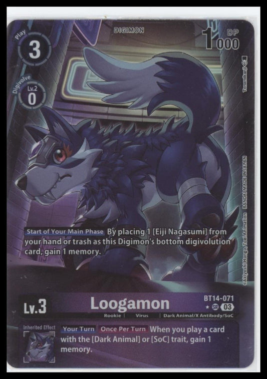 Loogamon (Alternate Art) Blast Ace #BT14-071 SR