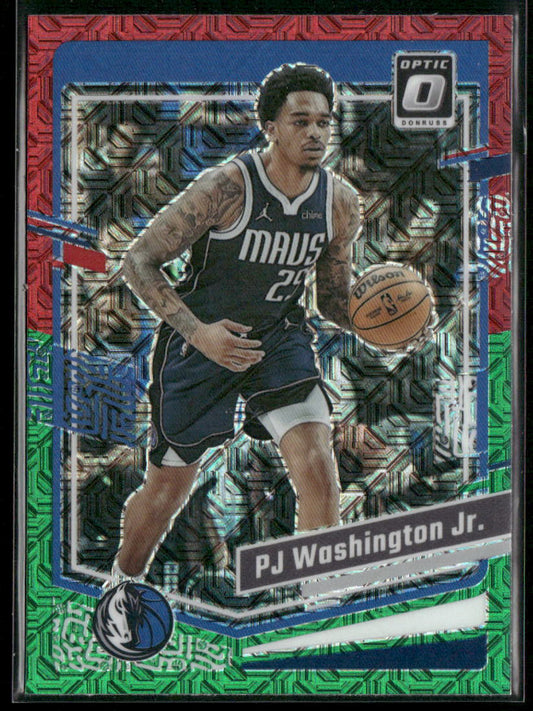 2023-24 Donruss Optic #92 P.J. Washington Jr. Choice Red and Green