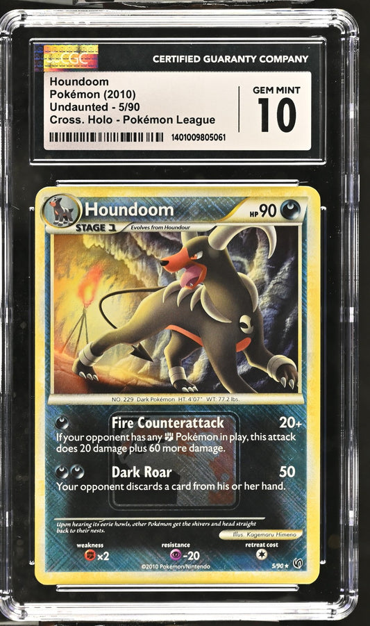 Houndoom 2010 Undaunted #5/90 CGC 10