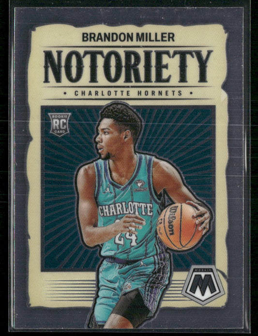 2023-24 Panini Mosaic #10 Brandon Miller Noteriety