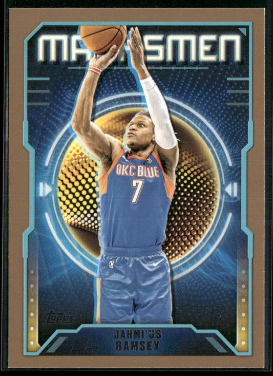 2023-24 Topps G-League #M-10 Jahmi'us Ramsey Marksman Gold #/50
