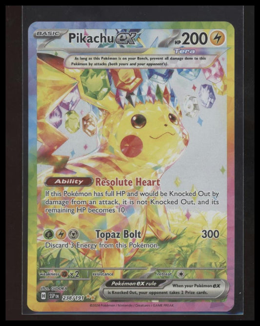 Pikachu ex SV08: Surging Sparks #238/191