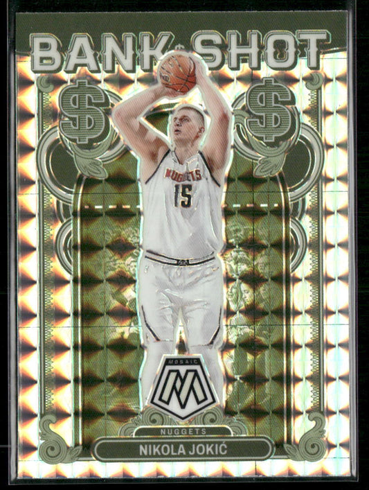 2023-24 Panini Mosaic #5 Nikola Jokic Bank Shot Mosaic Prizm