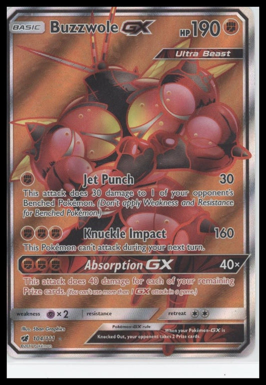 Buzzwole GX (Full Art) SM - Crimson Invasion #104/111
