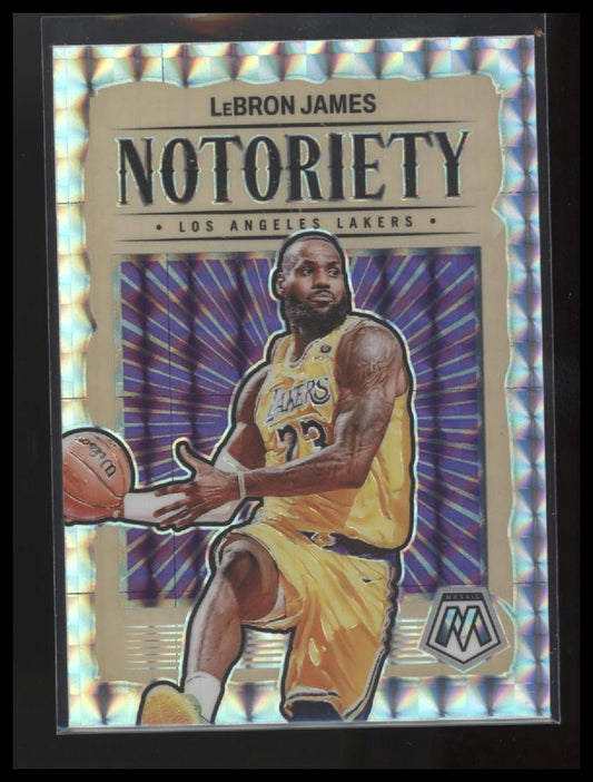 2023-24 Panini Mosaic #3 LeBron James Noteriety Mosaic