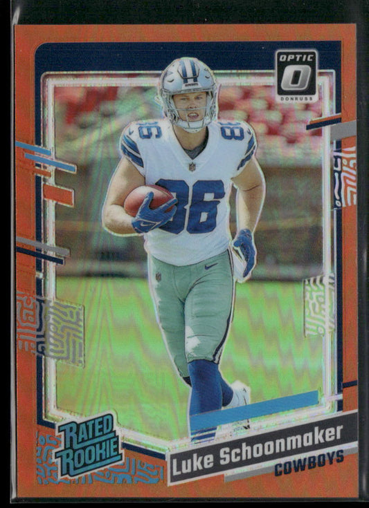 2023 Donruss Optic #227 Luke Schoonmaker Orange #/249