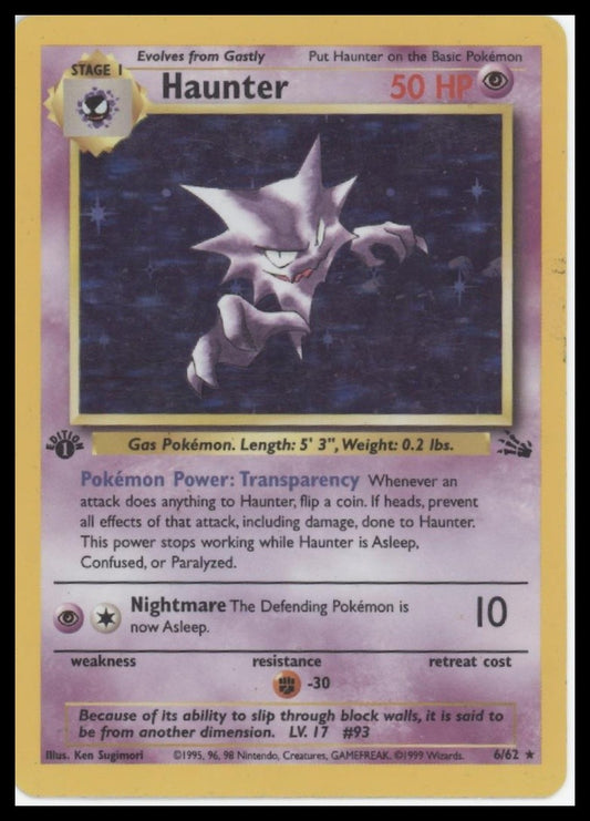 Haunter (6) Fossil #06/62 - 1st Edition
