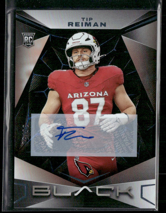2024 Panini Black #191 Tip Reiman Rookies Autographs Sapphire #/50