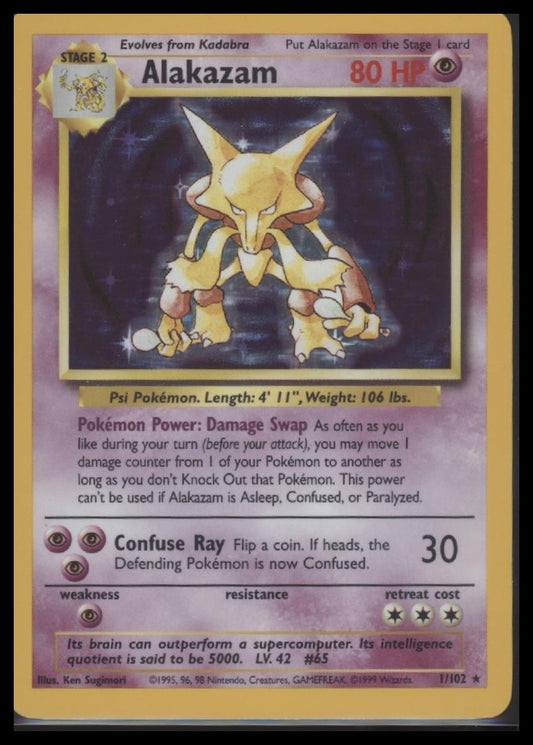Alakazam Base Set #001/102