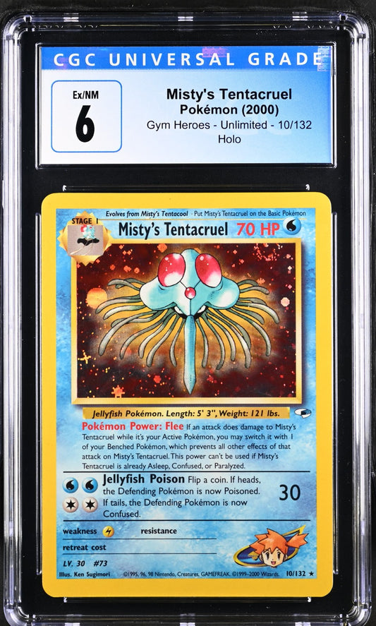 Misty's Tentacruel 2000 Gym Heroes #10/132 CGC 6
