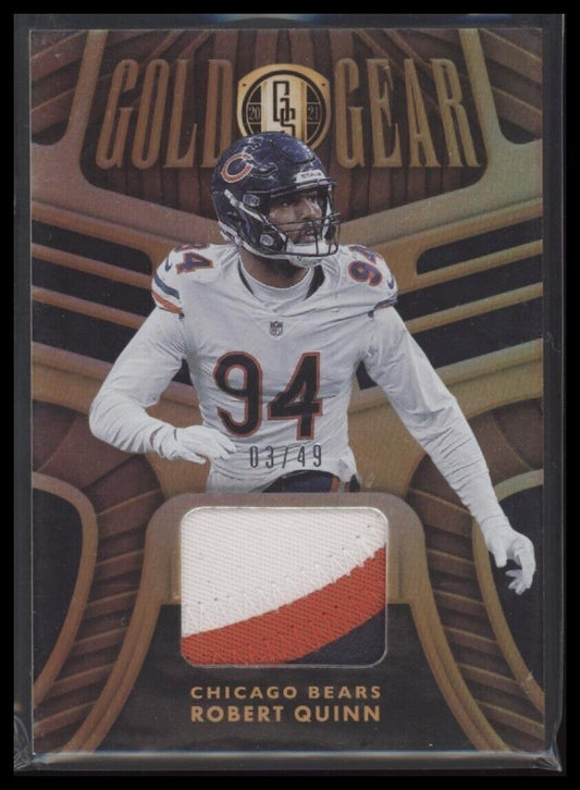 2021 Panini Gold Standard #GG-RQ Robert Quinn Gold Gear Prime #/49
