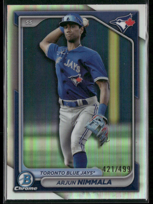 2024 Bowman Chrome #BCP-199 Arjun Nimmala Prospects Refractors #/499
