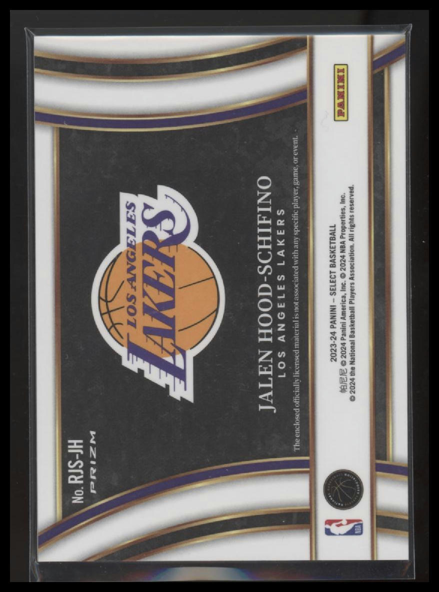 2023-24 Select Jalen Hood-Schifino Patch RC