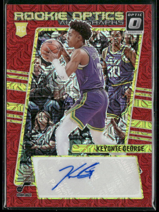 2023-24 Donruss Optic #ROA-KEY Keyonte George Rookie Optics Autographs Choice