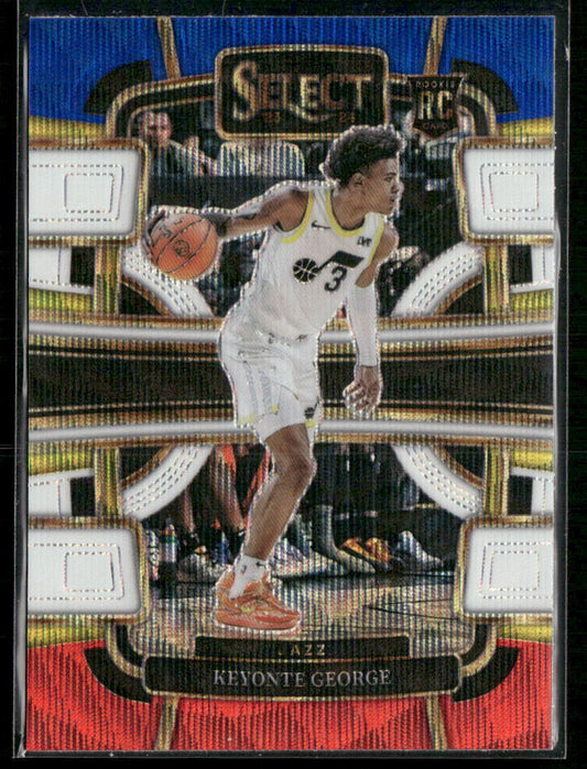 2023-24 Panini Select #75 Keyonte George Tri-Color Prizms