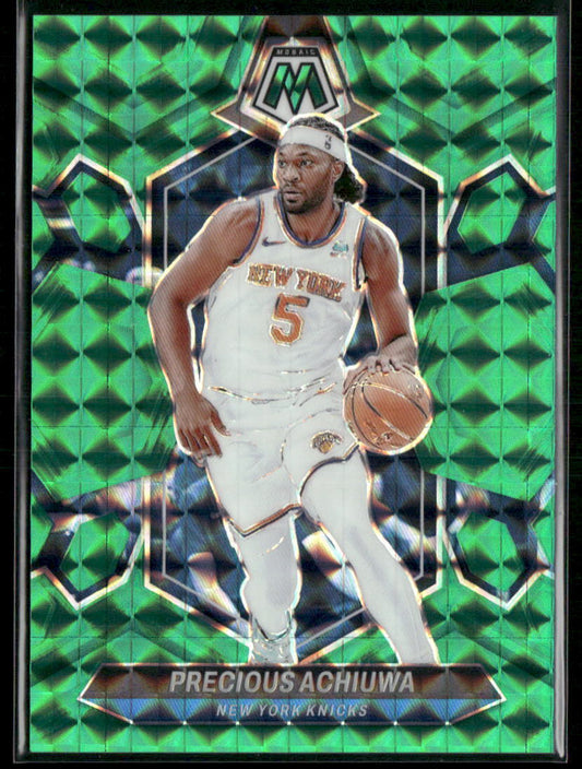 2023-24 Panini Mosaic #34 Precious Achiuwa Teal #/75