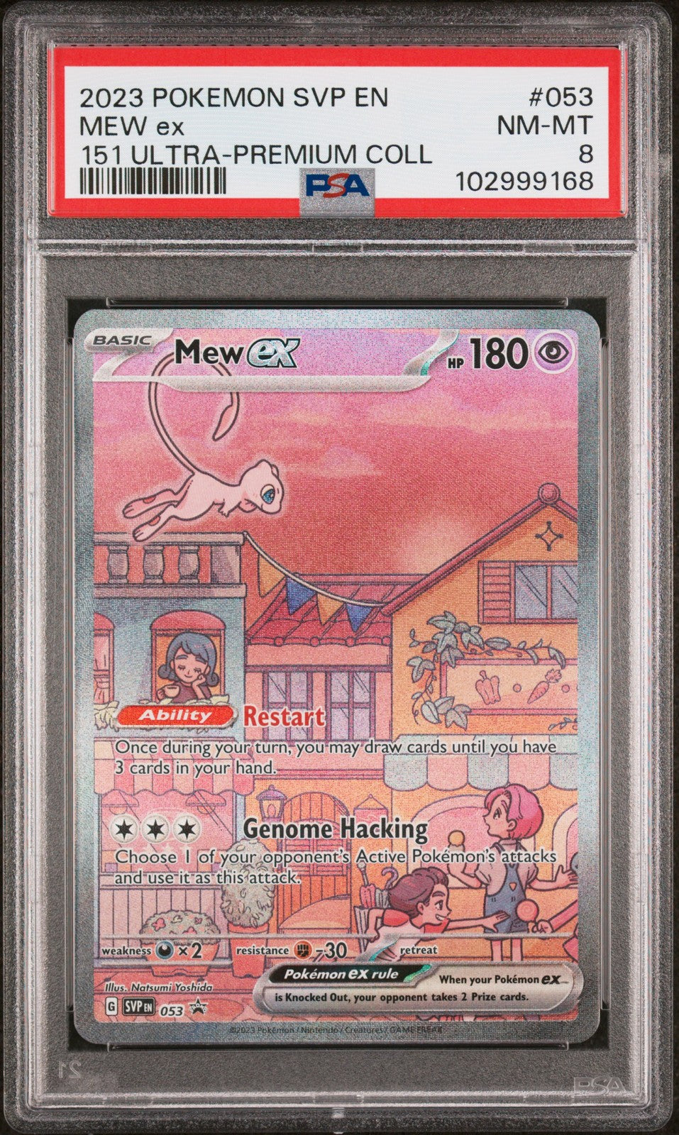 Mew Ex 2023 Pokemon Svp En-Sv Black Star Promo #053 151 Ultra-Premium Coll PSA 8