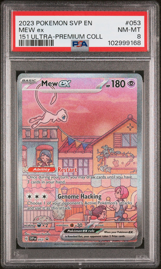 Mew Ex 2023 Pokemon Svp En-Sv Black Star Promo #053 151 Ultra-Premium Coll PSA 8