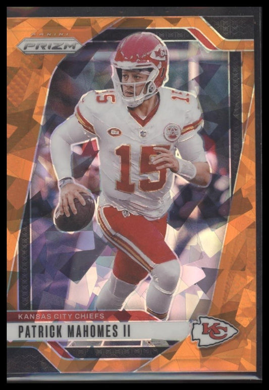Patrick Mahomes II 2024 Panini Prizm #138 Orange Ice