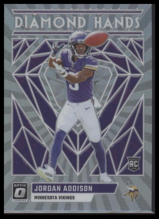 2023 Donruss Optic #DH-JA Jordan Addison Diamond Hands