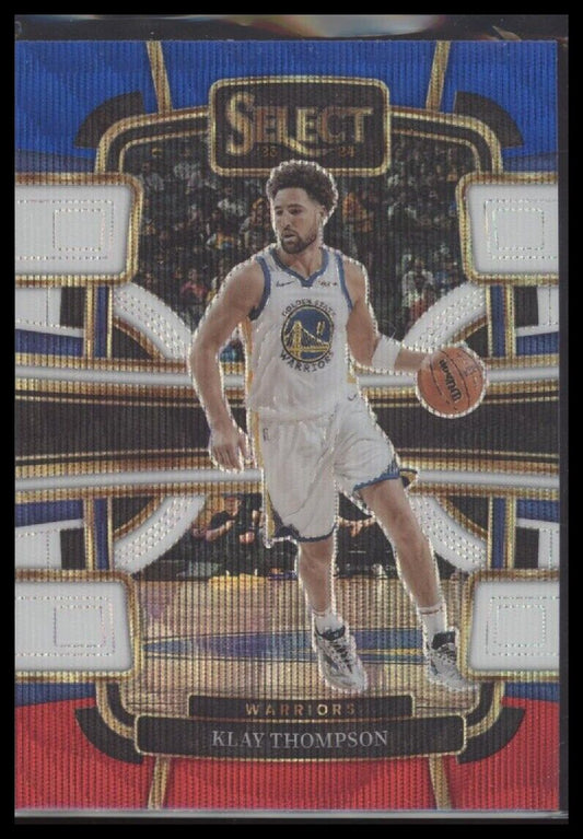 2023-24 Panini Select #3 Klay Thompson Tri-Color Prizms