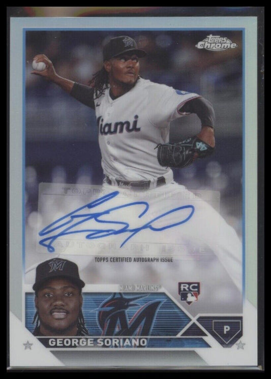 2023 Topps Chrome Update #AC-GSO George Soriano Autographs Refractor #/499